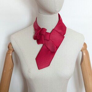 NWT Ogsplosh Red Ascot Scarf Handcrafted Sustainably Made